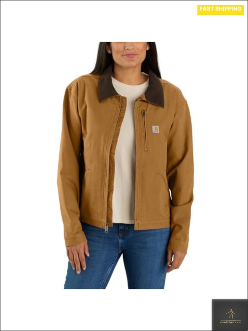 Carhartt Iconic Crawford Detroit Jacket - Rugged Flex Stretch - Corduroy Lined